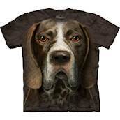 T-shirt med k�mpe Pointer ansigt